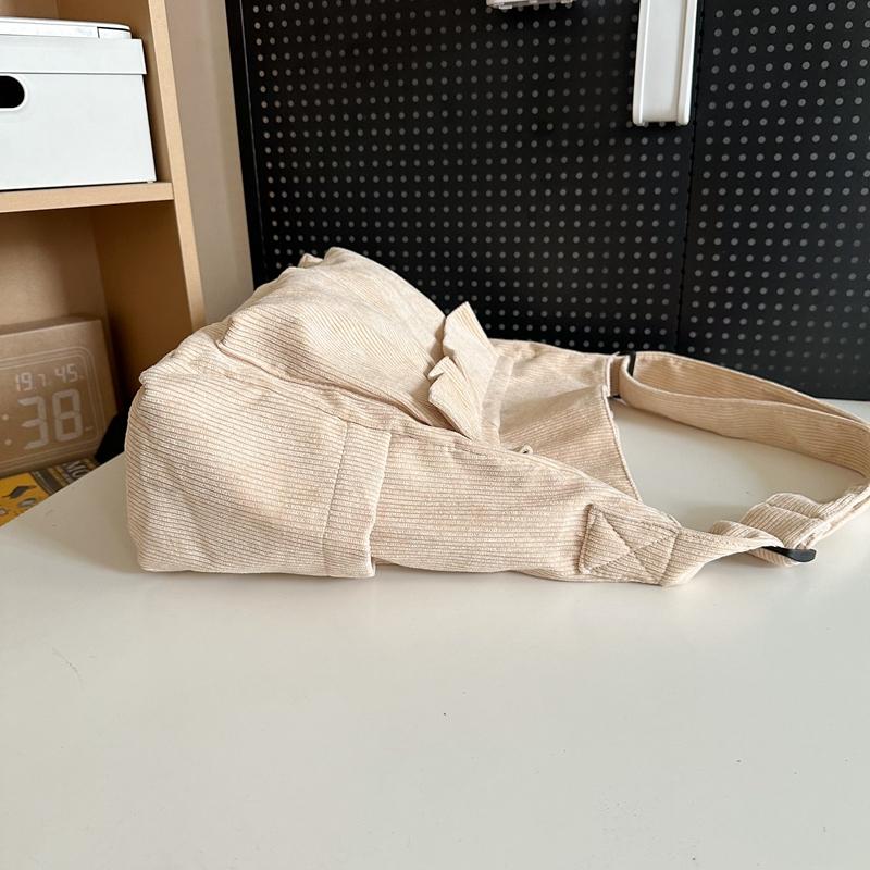 Вельветовая сумка через плечо Женская большая вместительная сумка Мужская сумка через плечо