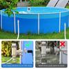Replacement Parts for Pool Pump System with Plunger Valve and Pipe Holder Above Ground Swimming Pool Hose Adapter Pool Pump Part