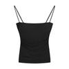 Summer Girl Pleated Camisole with Thin Straps for Slim Look - Sweet & Spicy Sleeveless Top