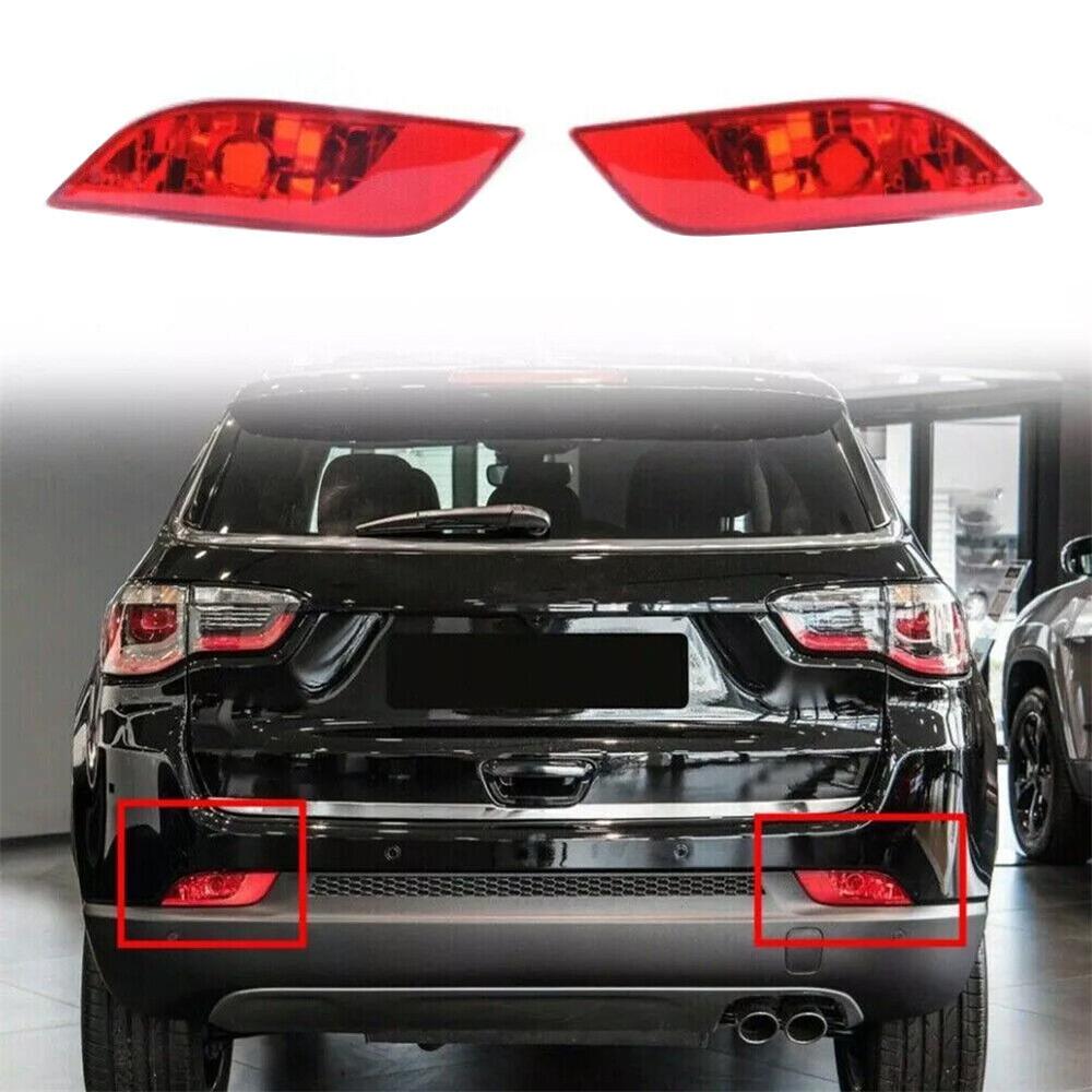 Задний бампер Задний фонарь Светоотражатель Левый и правый Для Jeep Compass 2017 - 2022