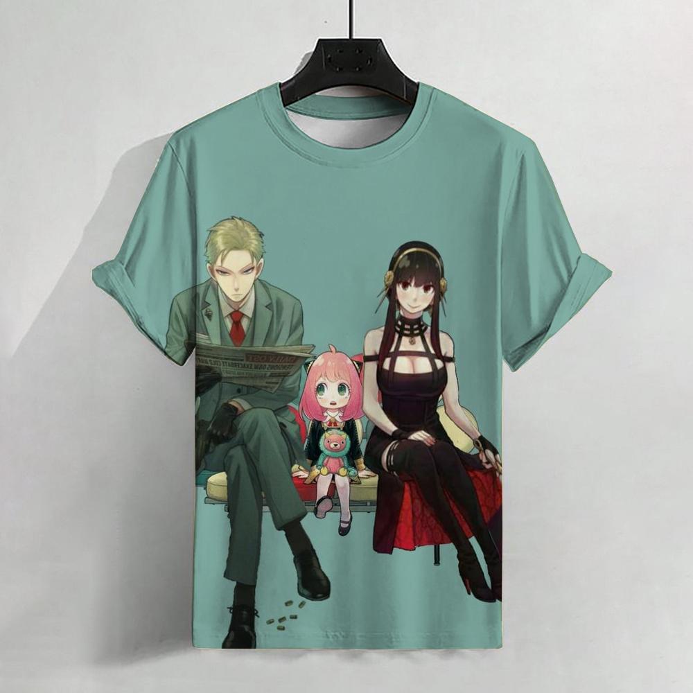 2024 модная горячая аниме 3D принтованная футболка модная женская повседневная для мальчиков и девочек универсальная круглая горловина взрослая женская футболка с короткими рукавами