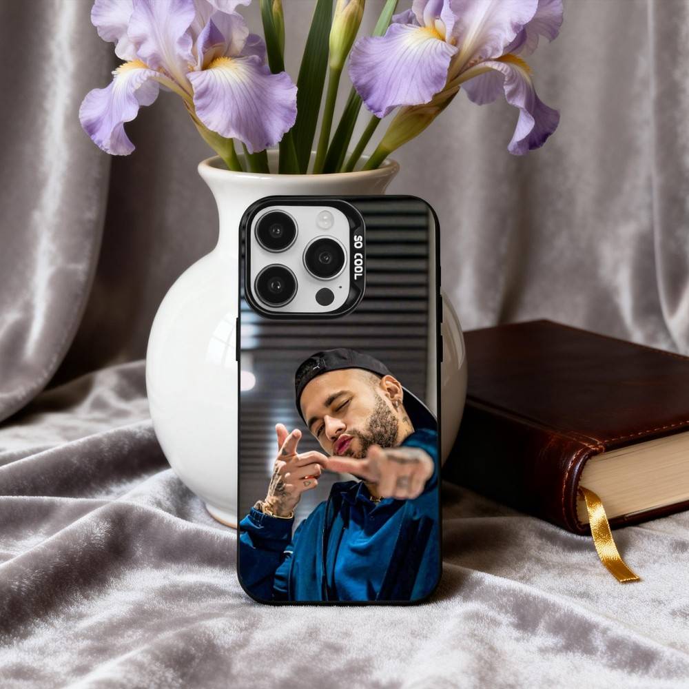 1 шт. Чехол для телефона Футбольная звезда Н-НеймарS Для iPhone17,16,15,14,13,12,11 Plus,Pro Max Черный Конфетный серебристый чехол для телефона