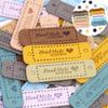 5 шт. этикеток ручной работы с любовью для одежды этикетки ручной работы шляпы сумки поделки подарочная упаковка пояс аксессуары