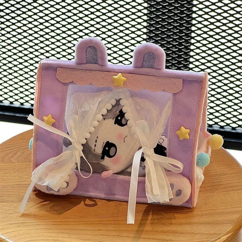 Настольные украшения Кукла Палатка Сцена Модель Игра понарошку Хлопковая кукла Кровать Миниатюрная кукольная мебель Кукольная кровать для сна Подарок для девочки