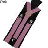 Men'S And Women'S Candy Color Clip Type Elastic Suspenders With Y-Shaped Adjustable Brackets Gifts