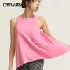 Quick Dry Sleeveless Sports Vest Tank Top Women's Summer Running Fitness Tops Loose Blouse Stretchy Yoga Clothing