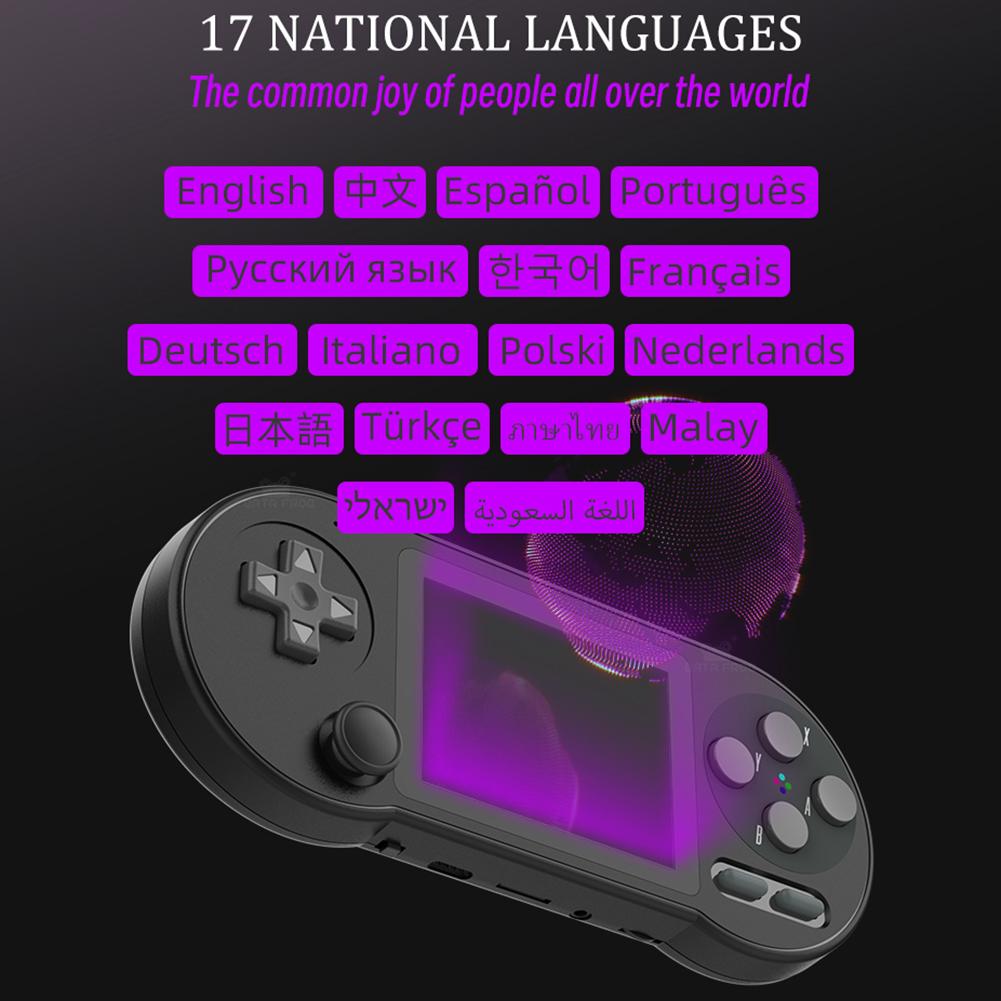 Портативная игровая консоль SF2000, 3-дюймовый IPS-экран, 6000 встроенных классических игр, ретро портативные видеоигровые консоли, AV-выход
