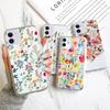 Flower Phone Case For iPhone 13 Case iPhone 16 11 12 14 15 Pro Max 12 13 Mini 7 8 Plus XR XS X SE Shockproof Clear Soft Cover
