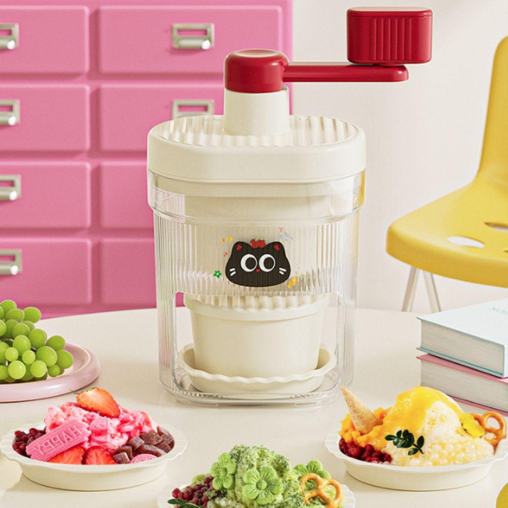 Hand Crank Ice Crushers Manual Smoothie Maker Mini Shaved Ice Machine  Food Stalls