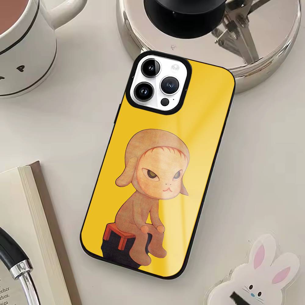 Чехол для телефона Art Y-Yoshitomo N-Nara Для iPhone 17, 16, 15, 14, 13, 12, 11 Plus, Pro Max Магнитный Для Magsafe Беспроводная Зарядка