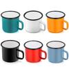 350ml Water Mug Exquisite Retro Style Metal Universal Round Edge Milk Cup
