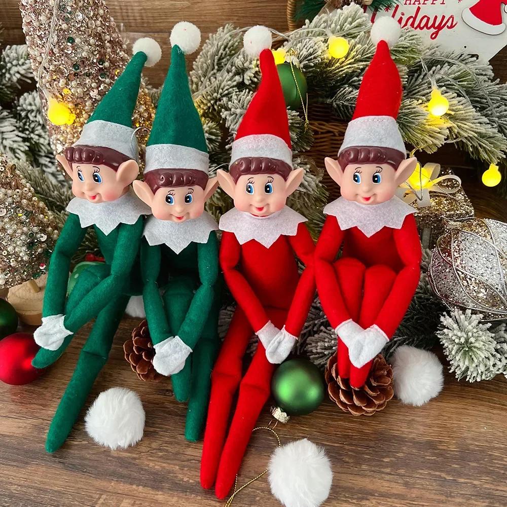 Christmas Cute Christmas Elf Doll Accessories Ornament Car Interior Bedroom 2025 New Halloween Day Decoration Home Kid Gifts