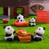 Resin Diy Panda Figurines Microlandscape Craft Set Miniature Tea Decor Party