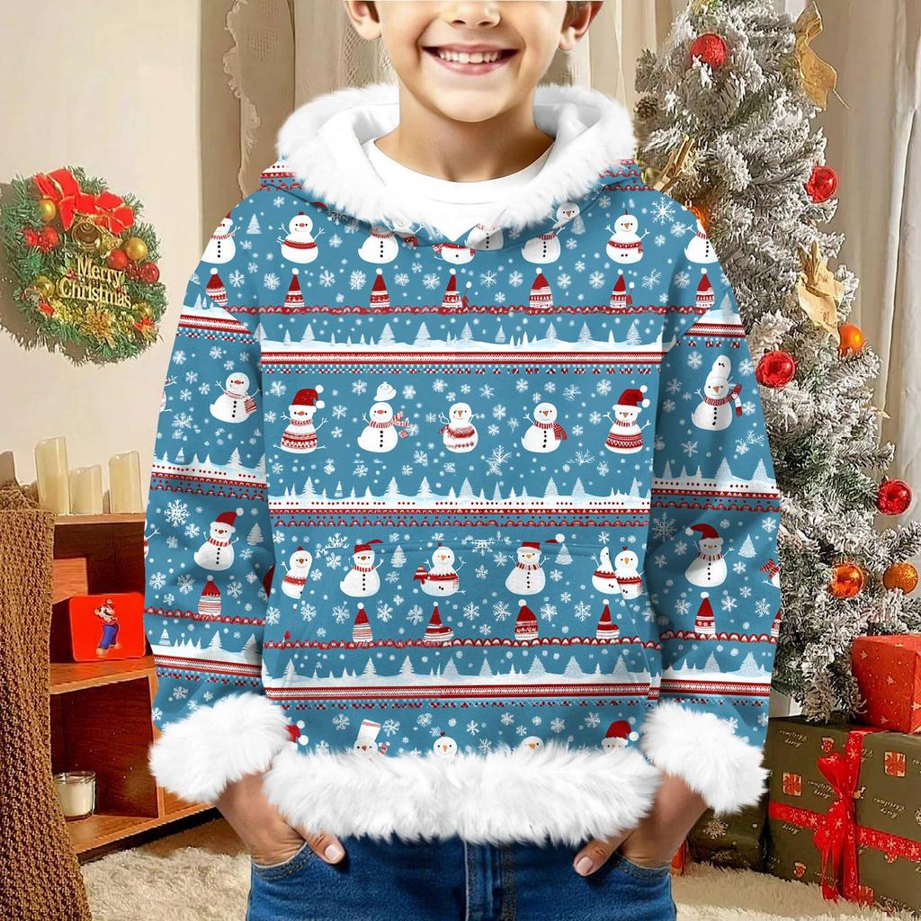 Children's Sweatshirt Girls Boys Long Sleeve Lightweight Casual Hoodie Loose Comfortable Sweatshirt