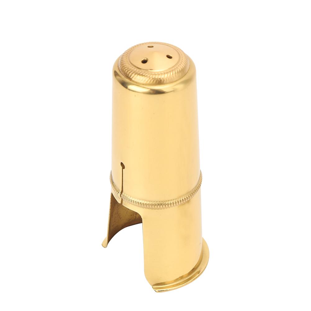 Tenor Saxophone Mouthpiece Metal Clip Cap Golden Musical Instrument Replacement Kit