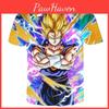 Яркая летняя футболка Dragon Ball Z Гоку Супер Сайян 3D-принт Повседневная футболка Мужская Женская Топ