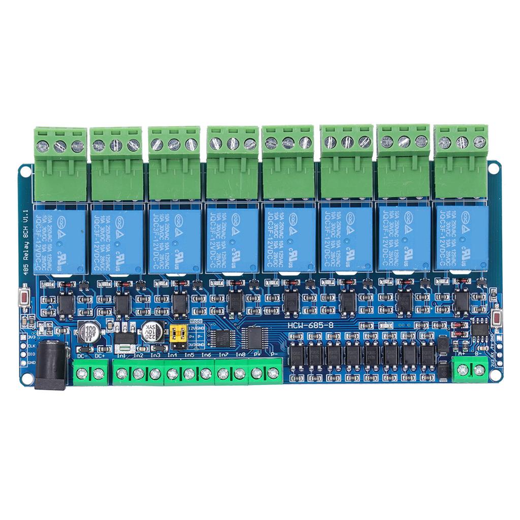 Relay Output Board Module Plastic 8 Channel Portable Low Power Consumption Electronic Component