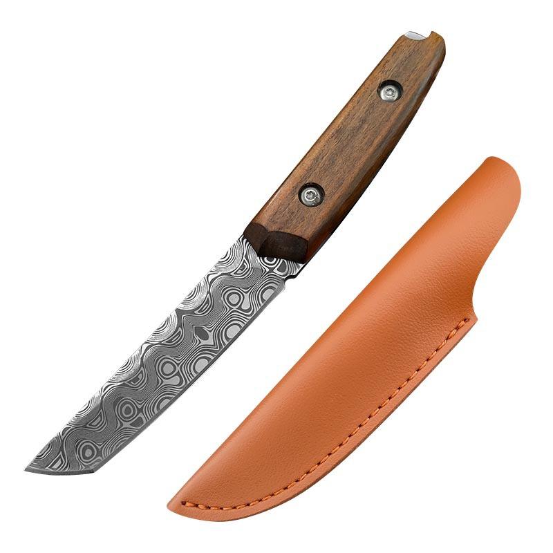 Нож для обвалки с дамасским узором, кованый кухонный нож из нержавеющей стали, нож для фруктов, нож для мяса, нож-измельчитель, резак