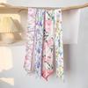Floral Headscarves Oil Painting Floral Scarf New Hair Ribbon Scarf