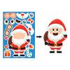8/16Sheets Christmas Puzzle Stickers Santa Snowman Xmas Tree Make a Face Sticker Kids Party Favors Toy Gift New Year Decoration