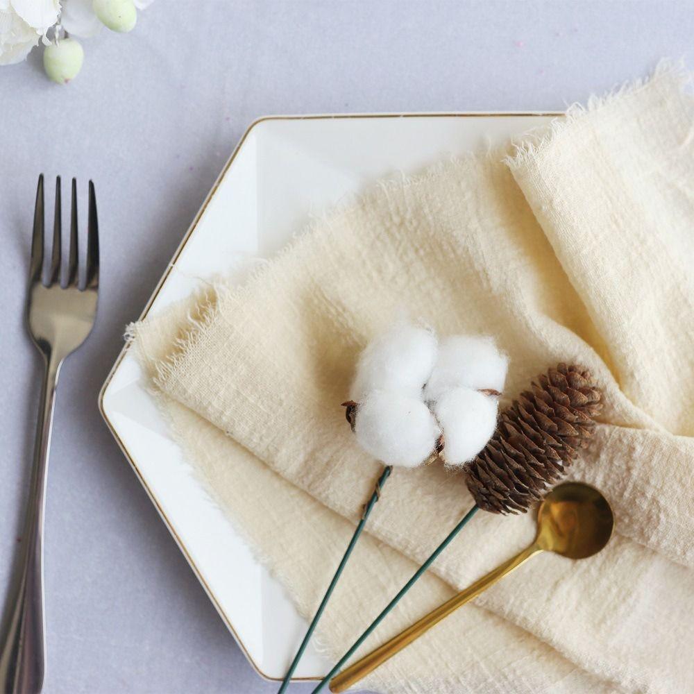 Gauze Soft Table Decoration Dinner Kitchen Party Banquet Design Mat Party Supply Napkin Tea Towels