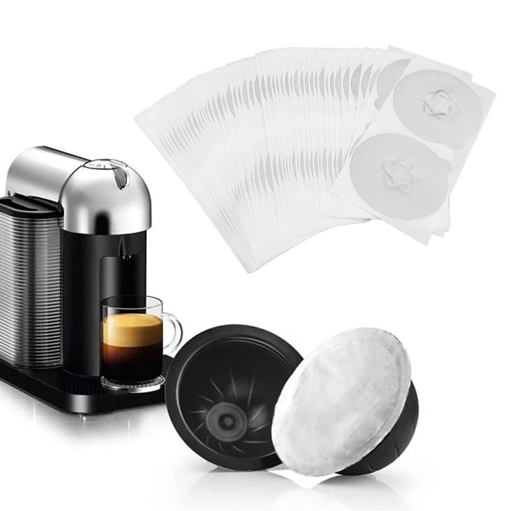 50pcs set 50pcs Reusable Coffee Pods Covers 58mm Self Adhesive Foil Seals For Vertuo Pods