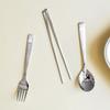 Miffy Stainless Steel Spoon Fork Chopsticks Set of 2, 2 Spoons + 2 Forks + 2 Chopsticks
