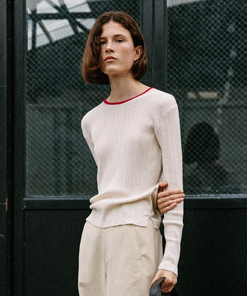 ARTID Wool Silk Rib Knit_4 Colors