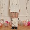 Bow Furs Leg Warmer Winter Furry Long Boot Cuffs Fuzzy Shoe Cover Party Costume for Holiday Festival Performances Play