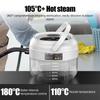 Pressurized Handheld Multi-surface Steam Cleaner with 3 Brushes and Extended Rod for Home Portable