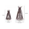 Retro Handmade LED Campfire Night Light Creative Branch Stone Table Lamp Home Decor