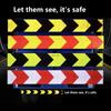 4inch*16FT Waterproof Reflective Tape Yellow-Black Conspicuity Adhesive Safety Stickers Arrow Warning Reflector Tapes For Trucks