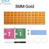 Охладитель M.2 SSD Радиатор Охлаждения Толщина 3/6 мм Алюминиевый Радиатор с Прорезями Комплект Охлаждения M2 SSD для M.2 NGFF 2280 PCI-E NVME SSD