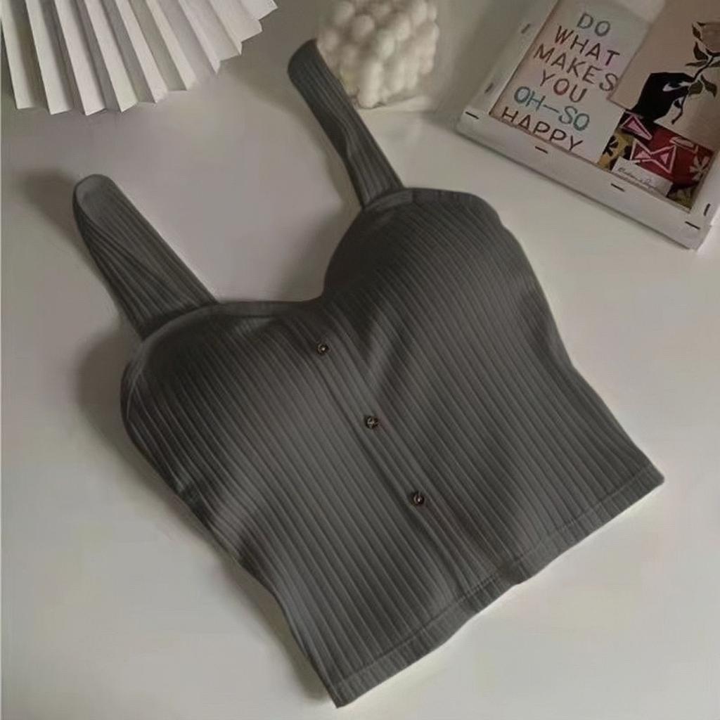 Женский топ с жилетом на подтяжках. Летний бюстгальтер с подушечками для бюстгальтера. Низ груди с запахом и красивой спиной.