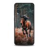 Черно-белые скачущие лошади Чехол для Samsung A56 A36 A26 A24 A16 A14 A12 A32 A50 A70 A20E A20S A22 A34 A54 A42 A52 5G A06 Обложка