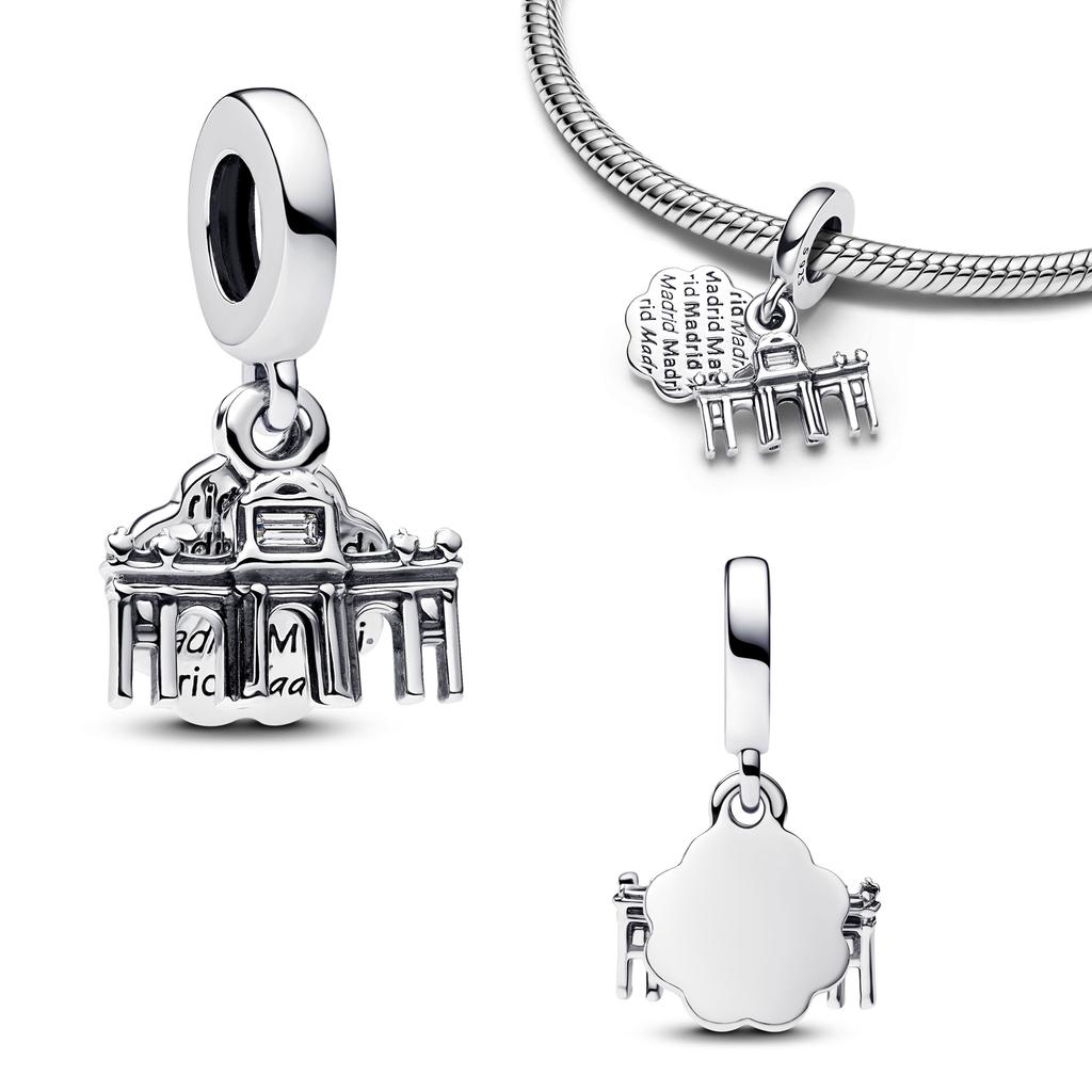 New in Flower heart landmark building Charm Beads Fit 925 Silver women Bracelet DIY Jewelry Gift