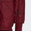 adidas X Karlie Kloss Collaboration, однотонная стеганая деталь, боковая лента с логотипом, молния, спортивная куртка, женская куртка красного цвета GT5989