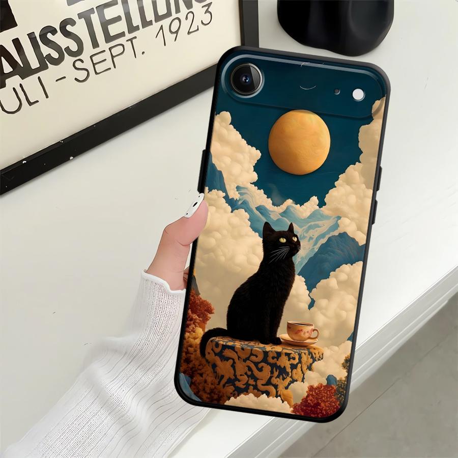 Мультяшный чехол Утка Кошка для Apple iPhone 17 Pro Max 15 Pro 7 8 XR XS MAX 14 11 16 13 12 Air Funda Чехол для телефона