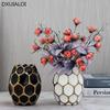 Ceramic Vase 1pcs European Style Home Decoration Phnom Penh Creative Plating Flower Arrangement Decoration Flower Vase