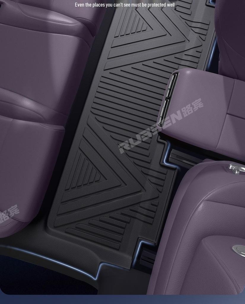 Водонепроницаемые напольные коврики Lubbin из ТПЭ для Leapmotor C11 – Полное покрытие, износостойкие накладки на пороги.