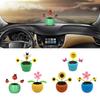 Solar Dancing Sunflower Toy Sunflower Solar Car Ornament Shaking Head Car Ornaments Solar Powered Car Toy Dashboard Decor