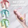 Mini Sun Umbrella Small Pocket Rain Travel Umbrella Vinyl Folding Umbrella UV Protection Sun Shade Pocket Parasol Capsule