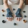 Вязаные перчатки Shark Bite Милые перчатки без пальцев с акулой Эластичные теплые вязаные перчатки Рождество День рождения
