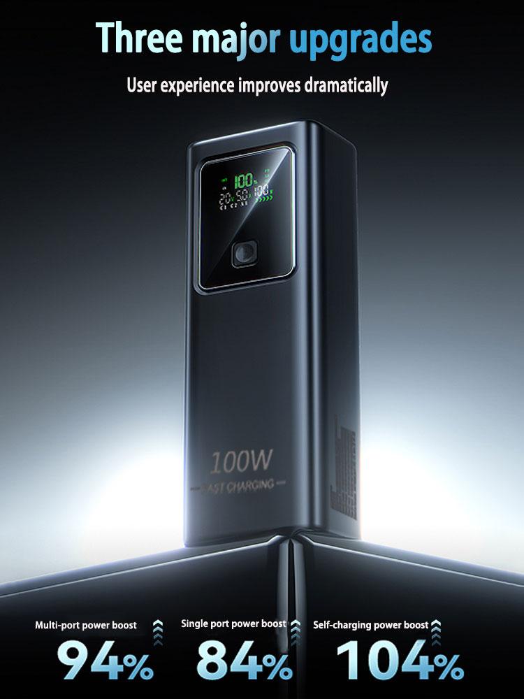 VAORLO 100 Вт сверхбыстрая зарядка портативный внешний аккумулятор PD QC 3.0 20000 мАч зарядное устройство внешний аккумулятор для Samsung iPhone Xiaomi