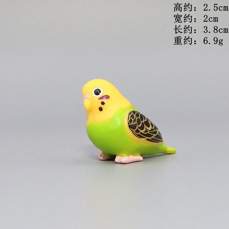 Имитация попугая, миниатюрный пейзажный орнамент, модель попугая, фигурка газона, искусственная птица, декоративные фигурки для дома, декор птицы
