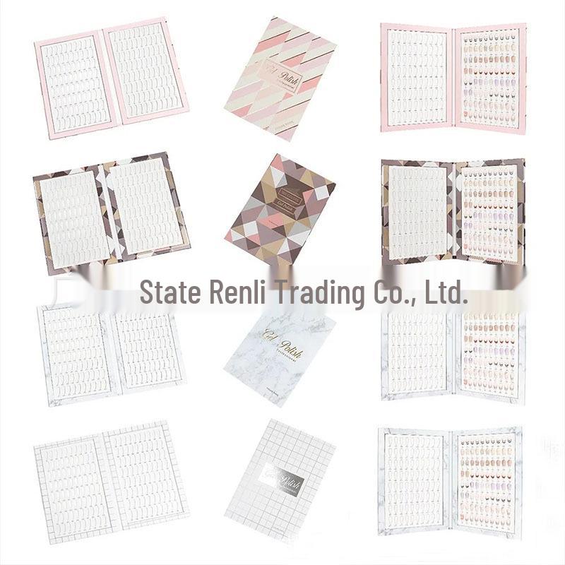 Альбом для демонстрации цветов нейл-арта: Книга образцов 160 цветов для лака и геля