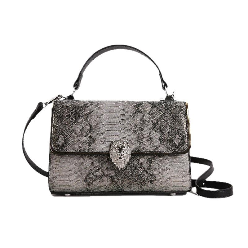 Feeling Bag Women's New 2025 Retro Style Crocodile Print Shoulder Bag Fashionable and Versatile Crossbody Bag Bags