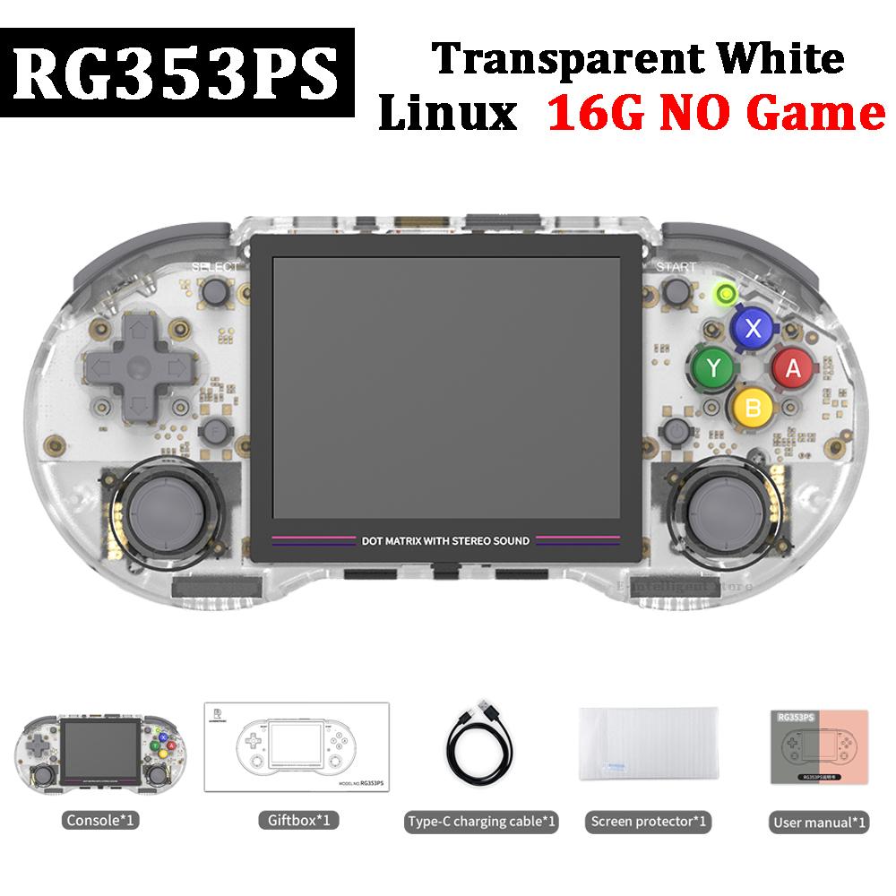 Портативная игровая консоль Anbernic Rg353ps, Linux, 3,5 дюйма, Ips, ретро-игровой плеер, 16 + 256 г, поддержка 5000+ игр, 5 г, Wi-Fi, онлайн-выход Hd
