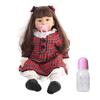 Soft Silicone Cloth Body Girl Baby Doll Lifelike Baby Doll Children Birthday Gift 60cmBrown Eyes