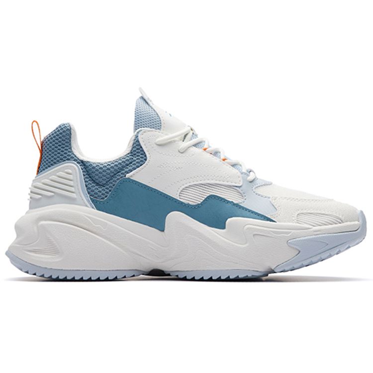 Anta Walker 3.0 Ткань Синтетическая кожа Спортивные амортизирующие Нескользящие Износостойкие Низкие Повседневные Туфли Мужские Повседневные Туфли Белый Синий 112238881-5